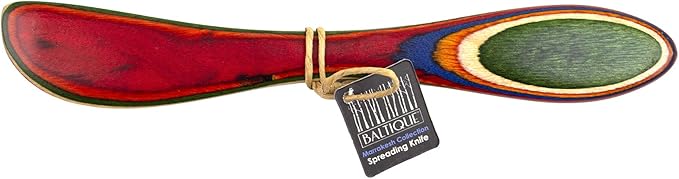 Totally Bamboo Baltique Marrakesh Collection Cheese Spreader Knife in Colored Birch Wood