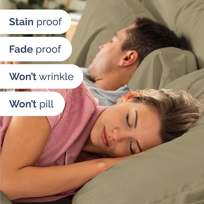 Twin 4 Piece Sheet Set - Cooling & Breathable Bed Sheets - Hotel Luxury Bed Sheets for Women, Men, Kids & Teens - Comfy Bedding with Deep Pockets & Easy Fit - Soft and Wrinkle Free - Twin Khaki Sheets