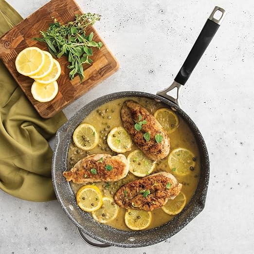 Nordic Ware Verde Ceramic Nonstick 12 Inch Skillet with Lid