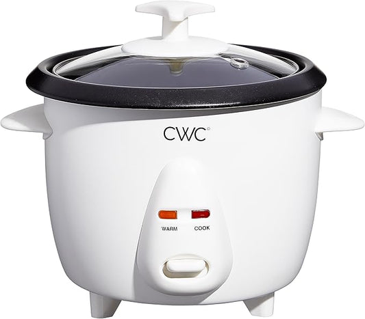 COOK WITH COLOR 6 Cup Rice Cooker 300W - Effortless Cooking and Perfectly, Cooks 3 Cups of Raw Rice for 6 Cups of Cooked Rice, Cream