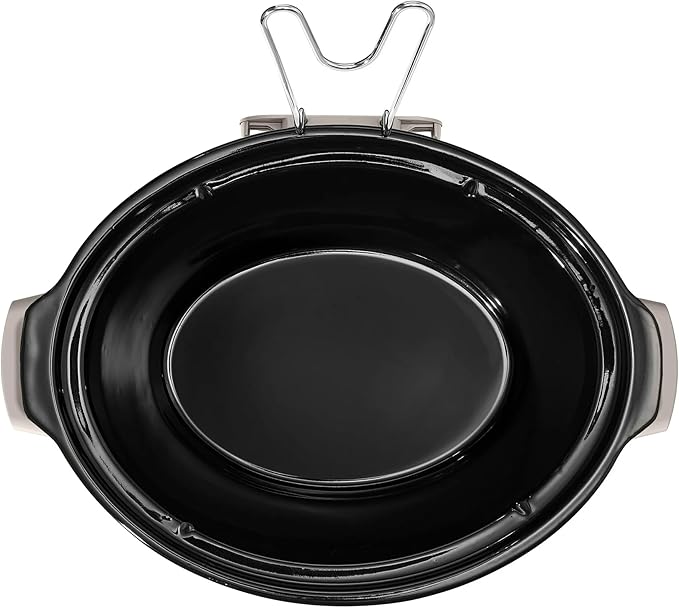 Beautiful 6 Quart Programmable Slow Cooker, 5 Cooking Presets, Digital Countdown Timer, Dishwasher Safe Parts by Drew Barrymore (Wildflower Porcini Taupe)