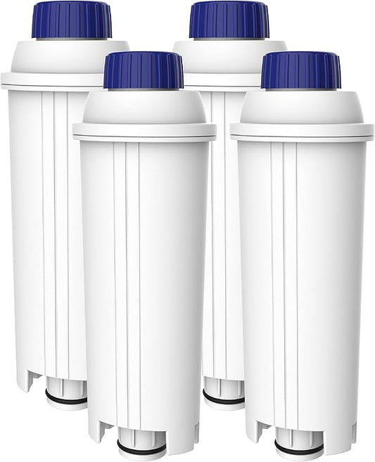 AQUA CREST Coffee Water Filter, Compatible with De'Longhi짰 Filter, DLS C002 De'Longhi짰 Water Filter, ECAM/EPAM/ETAM All Series, EC680, 4 Packs