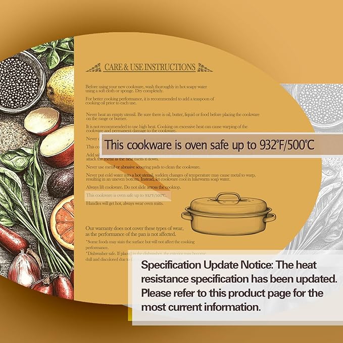 13??Enamel Roaster With Lid Oval Roasting Pan For Oven with 11"Inner Diameter Broiler Pan Suitable For Dining With Two People High Temperature Resistance Dishwasher Safety Gift Idea for Christmas