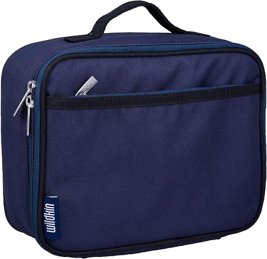 Wildkin Kids Insulated Lunch Box ??Durable and Reusable for School & Travel - Whale Blue