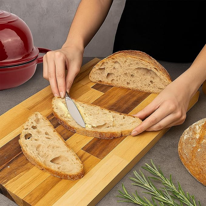 Dutch Oven for Bread Baking, 5.4 Quart Dutch Enameled Cast Iron Bread Oven, Dutch Oven for Sourdough Bread Baking, Oven Safe up to 500째 F, 25 cm Red