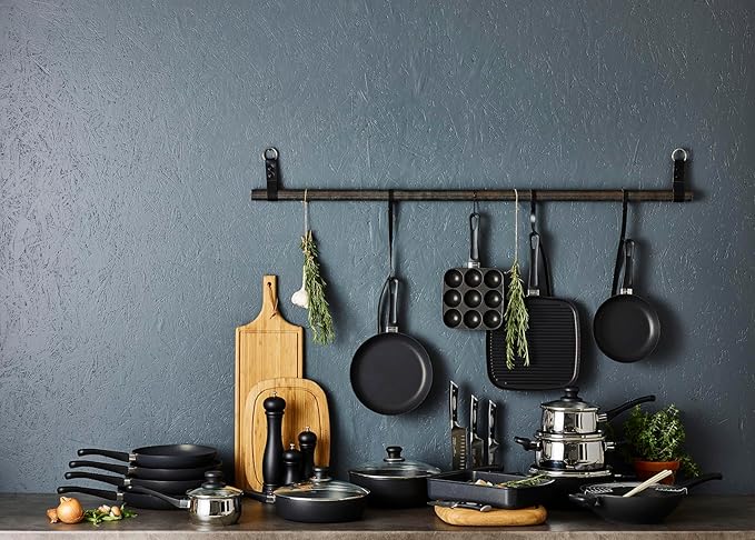 Scanpan Classic 9 1/2 inch Nonstick Stir Fry Pan ??Compatible with Gas and Electric Stovetops, Metal Utensil Safe, Oven Safe to 500째F, Dishwasher Safe, Black, 2435120