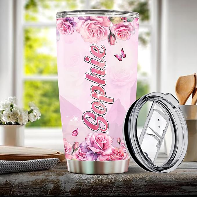 WONWIX Personalized Witch Gift for Women, Girls, Wife, Daughter Insulated Stainless Steel Coffee Cup Mug Water Bottle Tumbler Gifts for Witches Lovers, Birthdays, Christmas, Mother's Day, Valentine