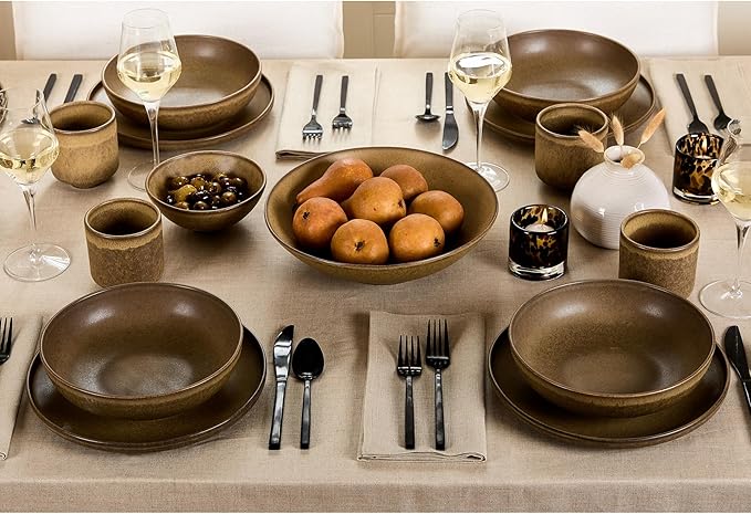 Solino Home Natural Linen Tablecloth 60 x 120 Inch - 100% Pure Linen Table Cloth for Rectangle Tables - Fete, Machine Washable Tablecloth for Spring, Easter