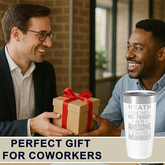 Personalized Inspirational Tumbler, Inspirational Gifts for Men Dad Father Wife Sister Women, Custom Birthday For Him Her, Customized You?셱e Awesome Tumbler, Teacher Coworker Gifts 20oz White