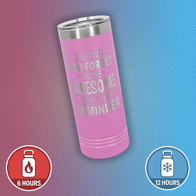 Personalized Inspirational Tumbler, Inspirational Gifts for Men Dad Father Wife Sister Women, Custom Birthday For Him Her, Customized You?셱e Awesome Tumbler, Teacher Coworker Gifts 22oz Light Purple