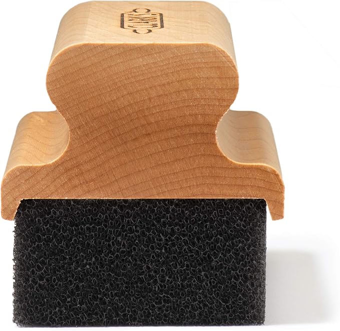 CLARK'S Cutting Board Oil & Wax Applicator - Elegant Design With Ergonomic Handle - Restores Beauty Of Your Butcher Block And Wood Surfaces - Smooth And Consistent Finish - Made From Hardwood Maple