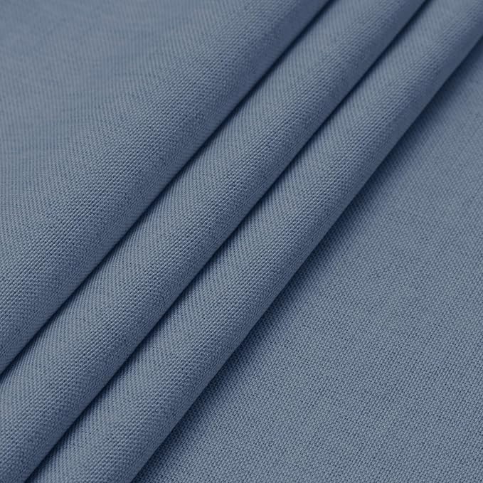 Easy-Going Faux Linen Waterproof Spill-Proof Tablecloth Stain Resistant Rectangle Table Cloth Wrinkle Free Decorative Fabric for Kitchen, Dining, Party, Weddings, Restaurants (60x84 in, Denim Blue)