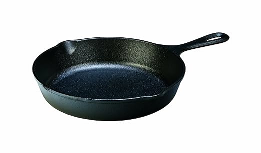 Lodge 9 Inch Cast Iron Pre-Seasoned Skillet ??Signature Teardrop Handle - Use in the Oven, on the Stove, on the Grill, or Over a Campfire, Black