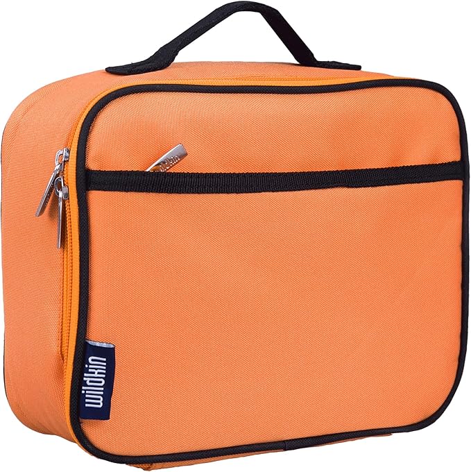 Wildkin Kids Insulated Lunch Box ??Durable and Reusable for School & Travel - Bengal Orange