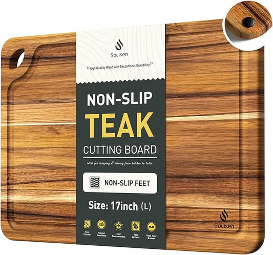 Cutting Board Wood Chopping Board Double Sided Charcuterie Boards Serving Board Kitchen Essential House Warming Hostess Host Gift Serving Tray for Christmas Wedding Birthday Anniversary Brick Red