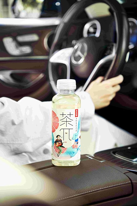Tea PI Iced Tea ??Jasmine Green Tea, Grapefruit Sweet Iced Fruit Tea Bottles, Real Juice, -16.9 fl oz, 500mL, 15 Pack