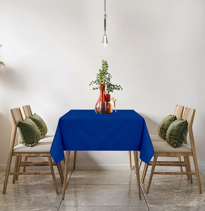 Utopia Kitchen Rectangle Table Cloth 2 Pack(90x132 Inches, Royal Blue), Tablecloth Machine Washable, Polyester Table Cover for Dining, Buffet Parties, Picnics, Events, Weddings and Restaurants