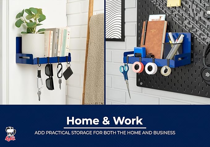 The Lobo 2-Pack Magnetic Spice Rack Refrigerator Shelves ??Heavy-Duty 20-LB Capacity Kitchen Magnet Shelf For Side Of Fridges ??Handy Laundry Washer & Dryer Storage ??Garage Tool Shelf Organizer
