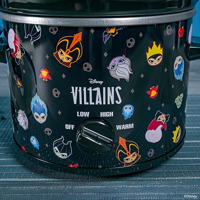 Uncanny Brands Disney Villains 2qt Slow Cooker - Small Kitchen Appliance