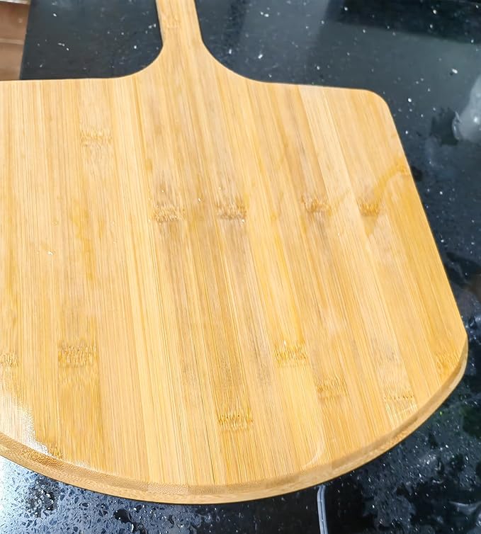 SWEIBIAI Pizza Board Pizza Peel Bamboo Pizza Cutting Board20 X16 Wood Pizza Serving Board For Kitchen Charcuterie Board