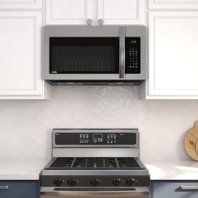 KoolMore 30-inch 1.5 cu. ft. Over-the-Range Convection Microwave Oven,900 Watts and 300 CFM in Stainless-Steel, UL Listed
