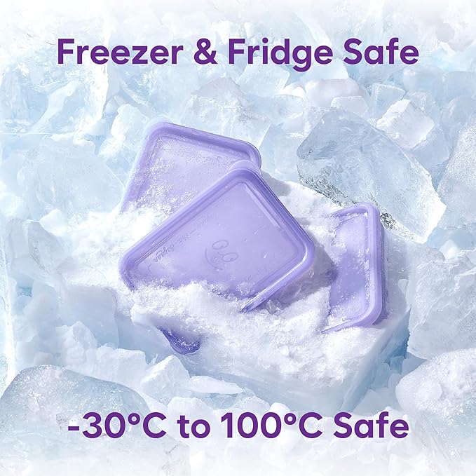 Twist-Release Freezer Containers, for Soup&Sauce pack,12pcs Flexible When Frozen | Anti-Break, BPA-Free, Stackable | Made in Korea