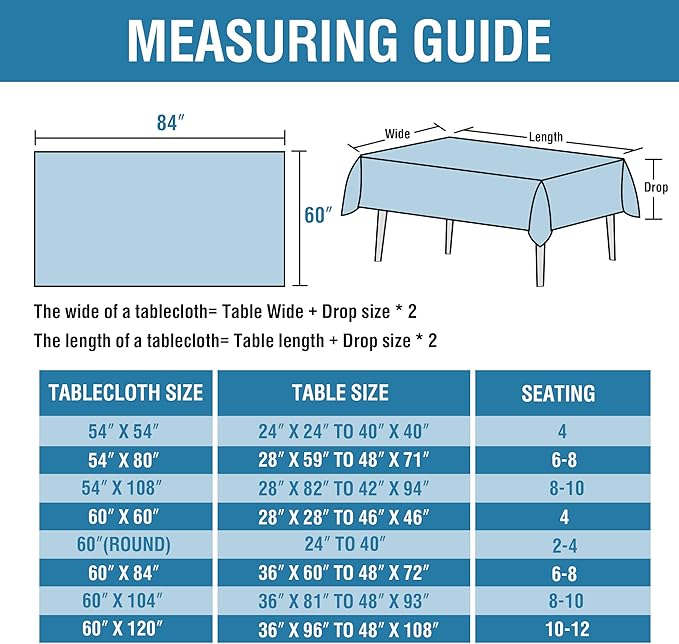 H.VERSAILTEX Linen Textured Table Cloths 60 x 84 Inch Premium Solid Tablecloth Spill-Proof Waterproof Table Cover for Dining Buffet Feature Extra Soft and Thick Fabric Wrinkle Free, Black