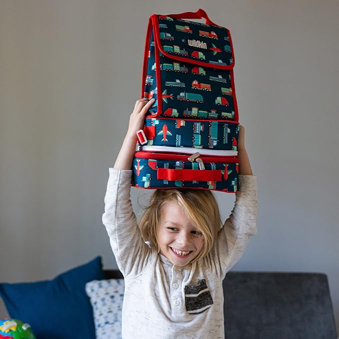 Wildkin Kids Insulated Lunch Box ??Durable and Reusable for School & Travel - Transportation