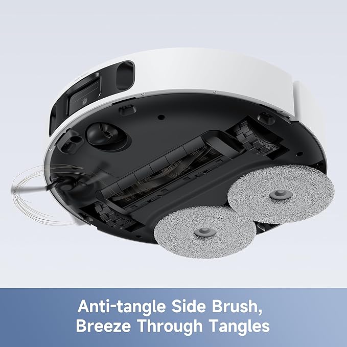 Mova E40 Ultra Robot Vacuum and Mop, 19,000Pa Suction, Extenable & Liftable Mop, All-in-One Station, Auto-Empty, Auto Washing & Hot Air Drying, 360째Obstacle Avoidance, App & Voice Control