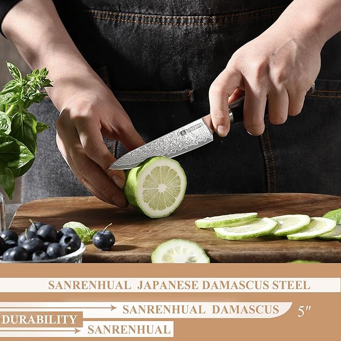 Japanese Damascus Knife Set 3 Piece, Damascus Chef Knife set 3, Forged from damascus steel Razor Sharp Professional Japanese knife set,Full Tang Handle,cooking gifts cooks