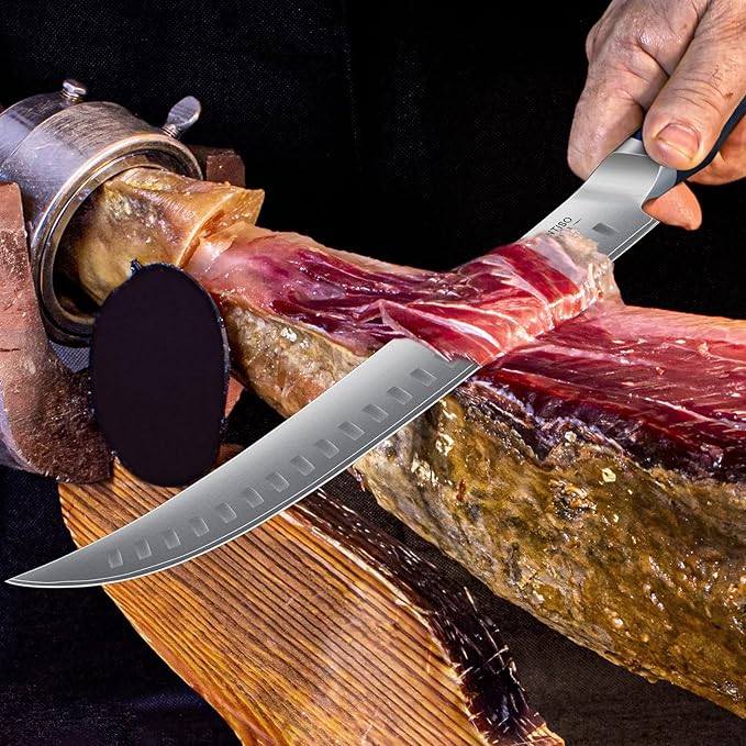 Carving Knifeï¼?1.6 Inch Brisket Slicing Knife, Japanese High Carbon Steel Butcher Knives with VG10 Steel Core & G10 Handle, Full Tang Ultra Sharp Meat Cleaver for BBQ, Turkey, Roast, Brisket