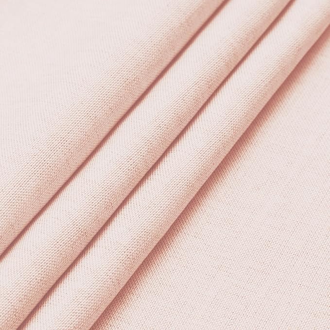 Easy-Going Faux Linen Waterproof Spill-Proof Tablecloth Stain Resistant Round Table Cloth Wrinkle Free Decorative Fabric for Kitchen, Dining, Party, Weddings, Restaurants (70 in-Round, Pink)