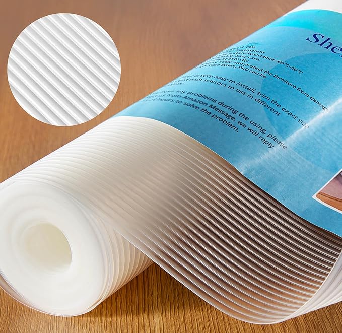 Thickened Shelf Liner, 14 in x 20 FEET Non-Slip Cabinet Liner, Washable Oil-Proof Contact Paper for Kitchen Drawer, Cabinet, Shelves, Refrigerator, Storage, Desks, Non Adhesive