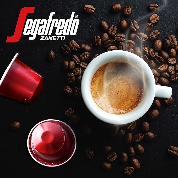 Segafredo Zanetti Espresso Capsules ??Aluminum Pods for Nespresso Original Machines ??Medium-Dark Roast Premium Espresso with a Rich Aroma ??Balanced, Intensity 10 ??Encore, 10 Count