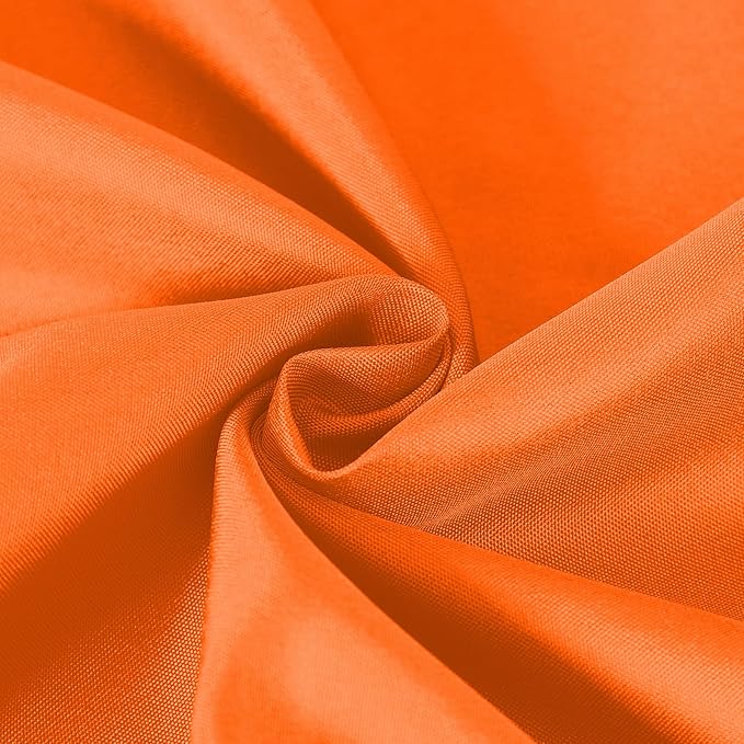 Cupuamon Rectangle Tablecloth 60x120 inch Washable Polyester Fabric Table Cloth for Wedding Party Dining Banquet Decoration（60x120, Orange）