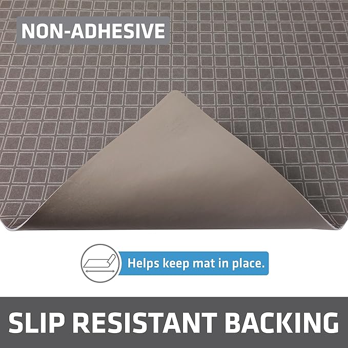 Drymate Premium XL Under Sink Mat, Waterproof Cabinet Protection Mats for Kitchen & Bathroom, Absorbent Shelf Liners, Slip-Resistant, Non-Adhesive, Machine Washable (USA Made)(24?쓝59??(Taupe)
