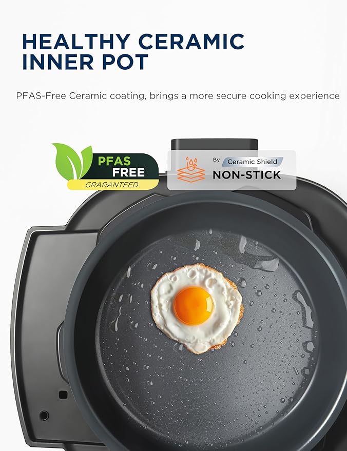 Midea WideMax 12-in-1 Electric Pressure Cooker, 6.5 Quart, 12 Presets, Multi-Functional Programmable Slow Cooker, Rice Cooker, Steamer, Saut챕 Pan, Cake, Yogurt, Warmer and More