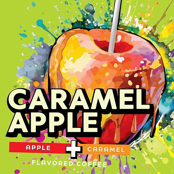 Java Factory Flavored Coffee Pods, Caramel Apple, Compatible with K Cup Brewers Including 2.0, 40 Count