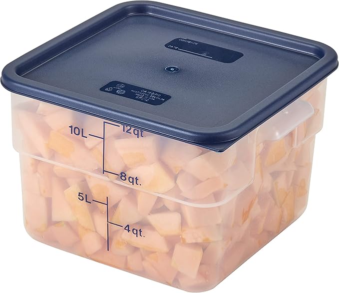 Cambro 12SFSPP190 12 qt Polypropylene Food Storage Container - CamSquare짰 Case of 6
