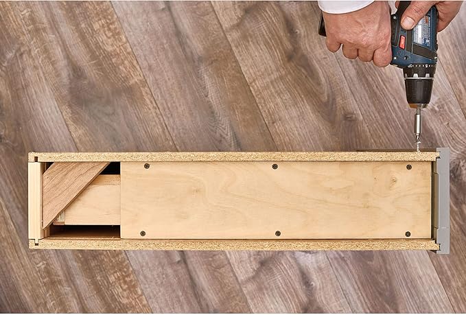 Rev-A-Shelf 6" Pull Out Shelf Organizer for Between Base Kitchen Cabinets, Adjustable Filler Spice Rack Seasoning Storage Holder, Wood, 438-BC-6C