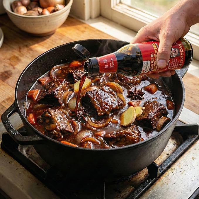 Gluten-Free Mushroom Dark Soy Sauce ??Pure Artisan, Naturally Brewed Chinese Soy Sauce, Non-GMO, No Wheat or MSG, Rich Umami for Stir-Fry, Braising & Marinades, 8.5 fl oz ??Sauce Grandmaster
