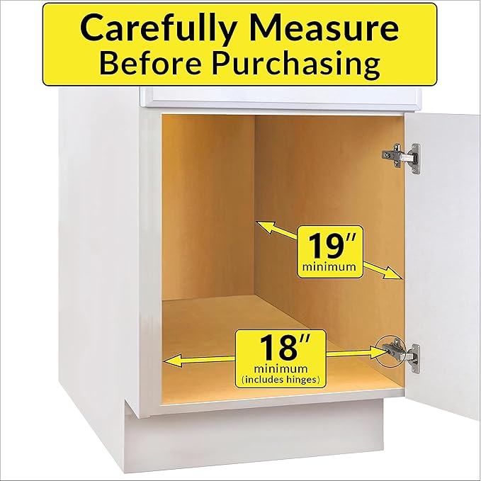 LYNK PROFESSIONAL짰 Pull Out Cabinet Organizer, 17" x 18" Slide Out Drawers for Kitchen Cabinets - Sliding Pull-Out Pantry Shelves ??Home Shelf Organizers - Lifetime Ltd. Warranty, Chrome