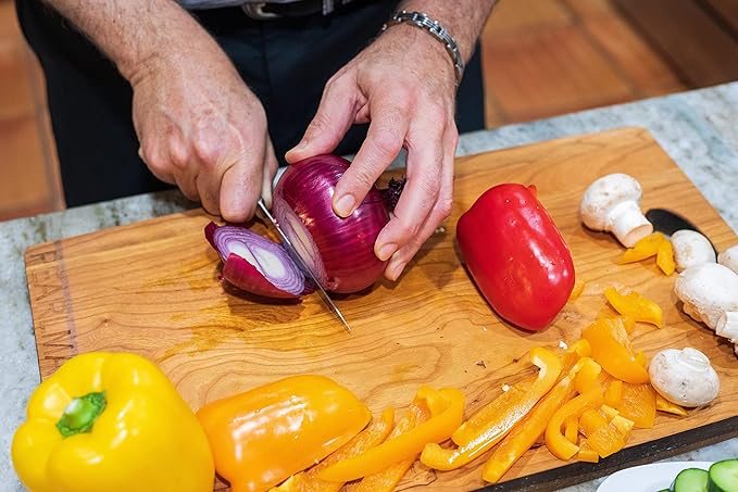 DURA LIVING 3.5-Inch Paring Knife ??Ultra-Sharp German High Carbon Stainless Steel, Full Tang, Ergonomic Handle, Multipurpose Kitchen Knife for Chopping, Slicing, and Dicing, Cream