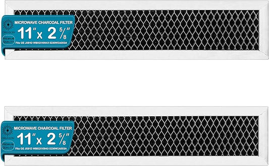 GE WB02X10943 JX81D Microwave Charcoal Filter Replacement (2-Pack) ??Compatible with GE, Whirlpool, LG Models