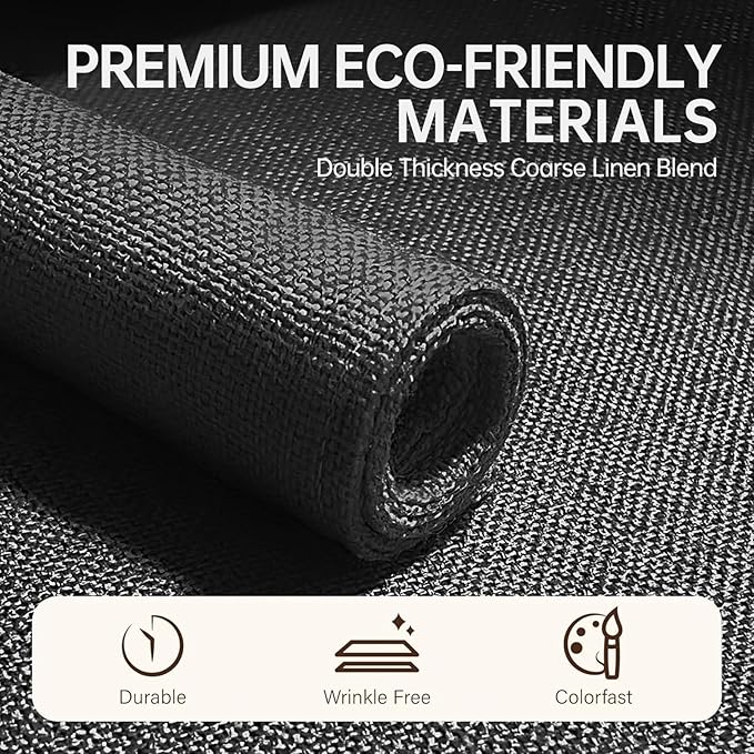 Blue Forest | Rectangular Faux Linen Placemats Set of 8 | Dual- Layered Thickened for Durability | Heat Resistant | Machine Washable | Wrinkle Free for Easy Care Indoor/Outdoor Use - Dark Green