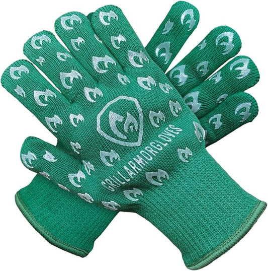 Grill Armor Oven Gloves ??932째F Heat, Fire & Cut Resistant Mitts for BBQ, Grill, Cooking, Grilling, Baking, Smoker & Fire Pit