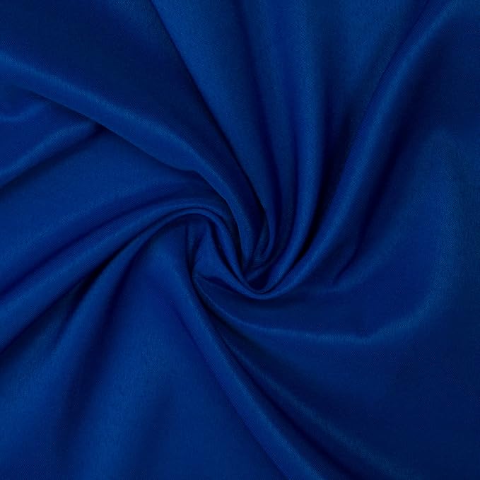 Gee Di Moda Fitted Tablecloth - 72 x 30 Inch Royal Blue Floor-Length Fitted Table Cloth for 6 Foot Rectangle Table, Heavy Duty Washable Fabric for Parties, Dinner, Weddings, Baby Shower & Trade Show