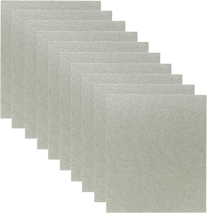 10 PCS Waveguide Cover, Universal Mica Sheet for Microwave Oven, Free Cutting According to The Required Size, 150X120mm, 10 Pack
