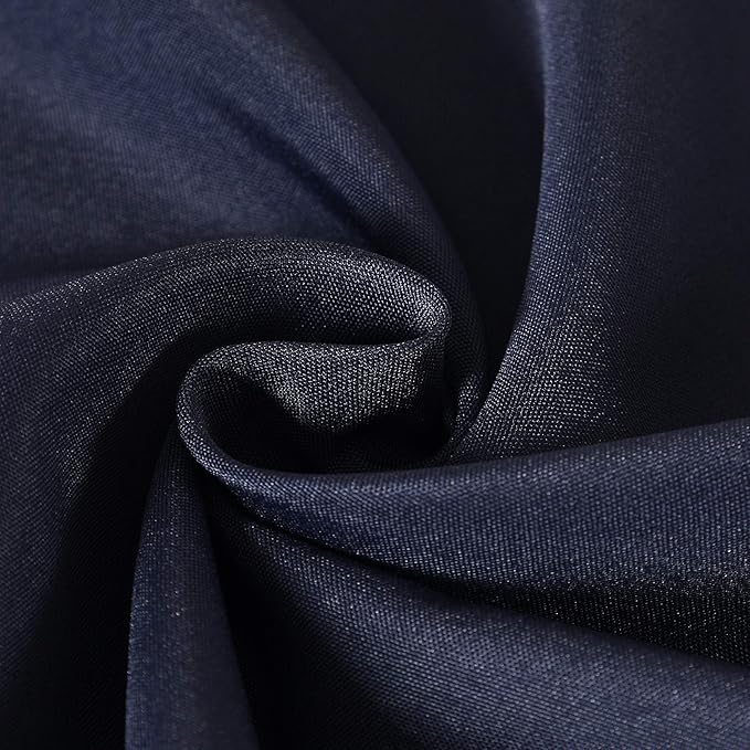 Cupuamon 60 inch Round Tablecloth Washable Polyester Table Cloth Decorative Table Cover for Wedding Party Dining Banquet（60 inch,Navy）