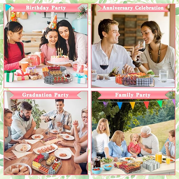 11" Acrylic Letter Charcuterie Tray, Charcuterie Letters Fillable Box for Food, Reusable Serving Cake Candy Dish Display Tray for Birthday Anniversary Party Decoration (Letter N)